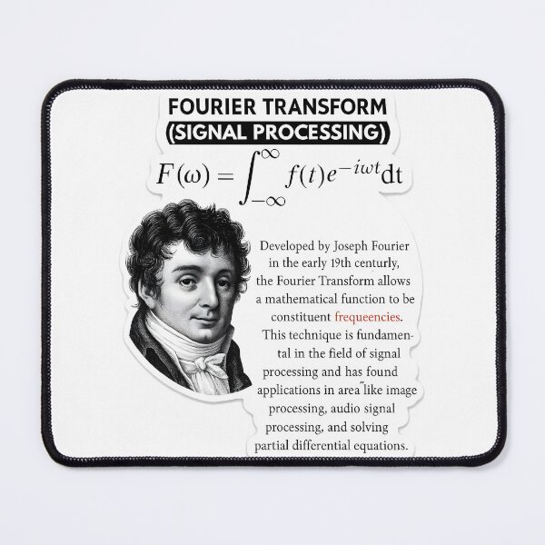 Item preview, Fourier Transform Formula – Signal Processing & Math Engineering Art designed and sold by Physics Lab.