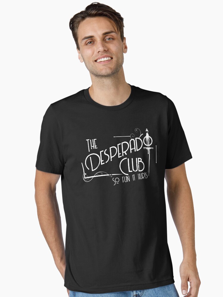 Imagen 1 de 7, Camiseta esencial con la obra El Club Desperado Tan Divertido Que Duele, diseñada y vendida por dakshagirii.