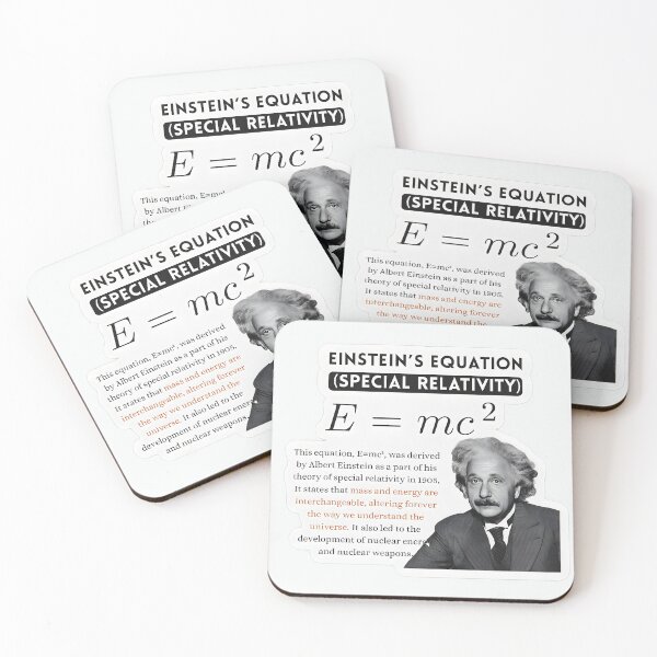 Item preview, Einstein’s E=mc² Equation – Special Relativity & Energy-Mass Equivalence Design designed and sold by Physics Lab.