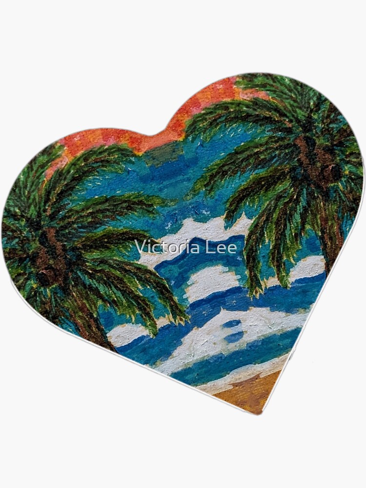 Thumbnail 3 of 3, Sticker, I Heart Trees designed and sold by Ladyinthemitten.