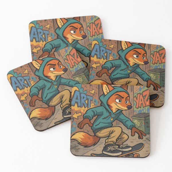 Item preview, Nick Wilde Cartoon Skate designed and sold by DGnome.
