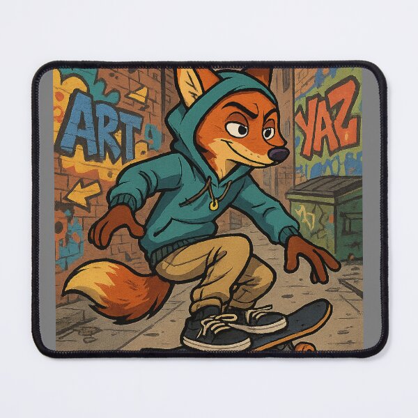 Item preview, Nick Wilde Cartoon Skate designed and sold by DGnome.