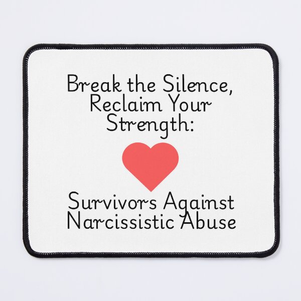 Item preview, Break the Silence, Reclaim Your Strength: Survivors Against Narcissistic Abuse - Narcissist Survivor Quote Sticker designed and sold by brodidudie.