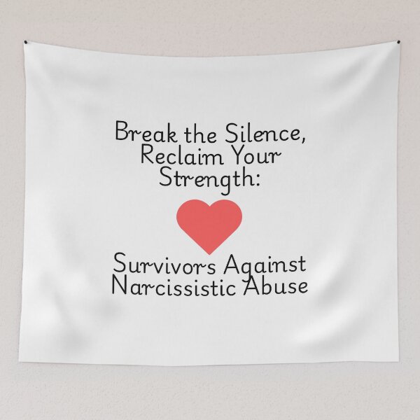 Item preview, Break the Silence, Reclaim Your Strength: Survivors Against Narcissistic Abuse - Narcissist Survivor Quote Sticker designed and sold by brodidudie.