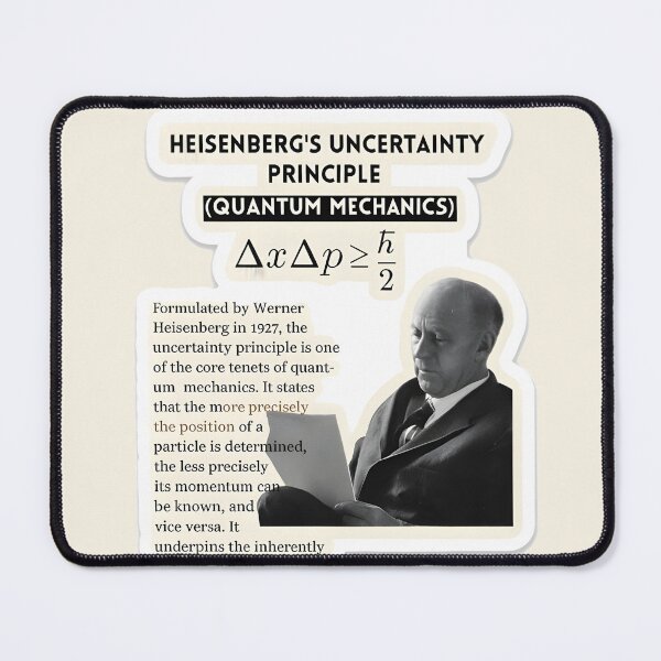 Item preview, Heisenberg's Uncertainty Principle Design – Quantum Mechanics Equation Art designed and sold by Physics Lab.