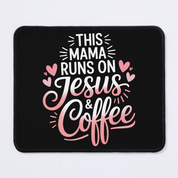 Item preview, I Run on Coffee and Jesus Mom Mama designed and sold by brynatshop.