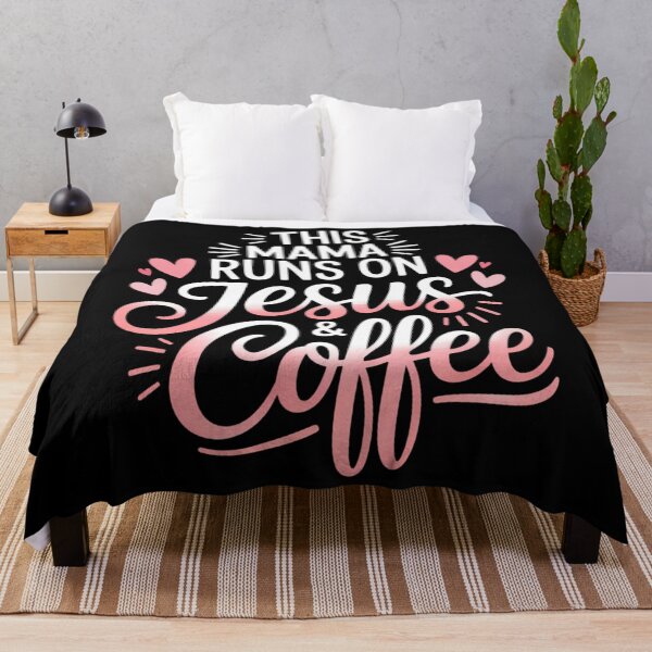 Item preview, I Run on Coffee and Jesus Mom Mama designed and sold by brynatshop.