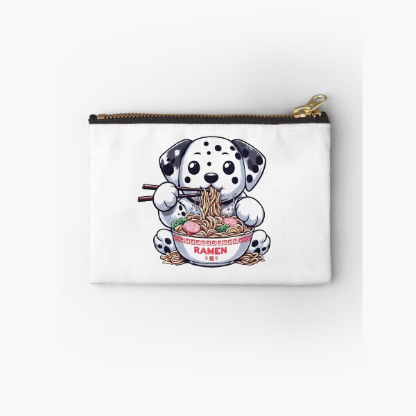 Item preview, Dalmatian Anime Dog Eating Ramen Noodles designed and sold by doodIllustrate.