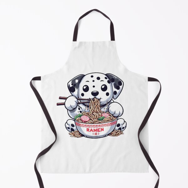 Item preview, Dalmatian Anime Dog Eating Ramen Noodles designed and sold by doodIllustrate.
