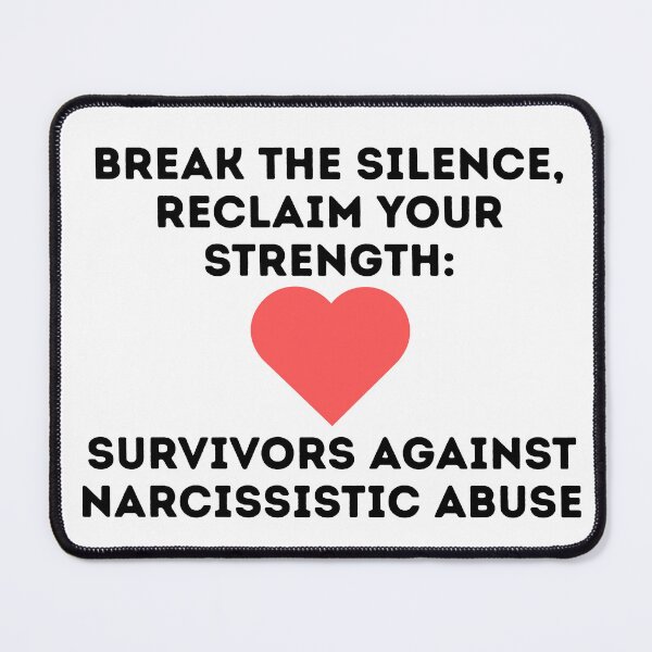 Item preview, Break the Silence, Reclaim Your Strength: Survivors Against Narcissistic Abuse - Narcissist Survivor Quote Sticker designed and sold by brodidudie.