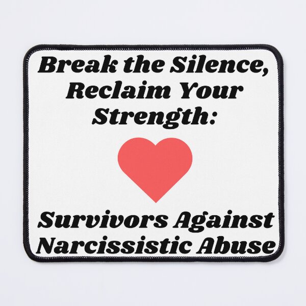 Item preview, Break the Silence, Reclaim Your Strength: Survivors Against Narcissistic Abuse - Narcissist Survivor Quote Sticker designed and sold by brodidudie.
