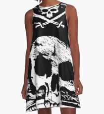 Pirates Adventure Mallorca Merchandise Skull Black A-Line Dress