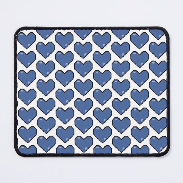 Item preview, ROYGBIV Blue Cartoon Pixel Heart designed and sold by KQsWonderland.