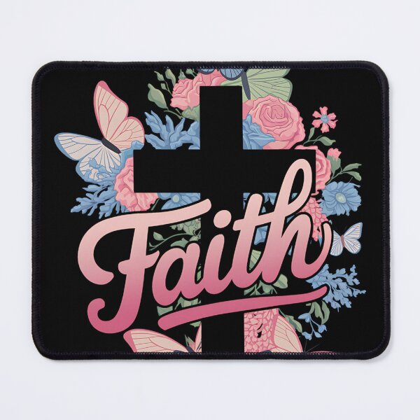 Item preview, Faith-Cross Floral Butterflies designed and sold by heeun.