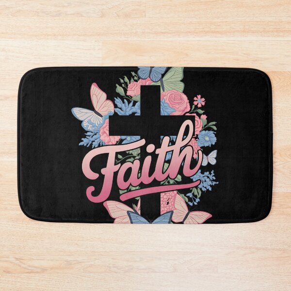 Item preview, Faith-Cross Floral Butterflies designed and sold by heeun.