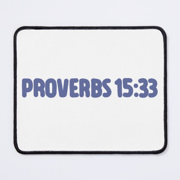 Item preview, Proverbs 15:33 navy blue designed and sold by LRM_ artz.