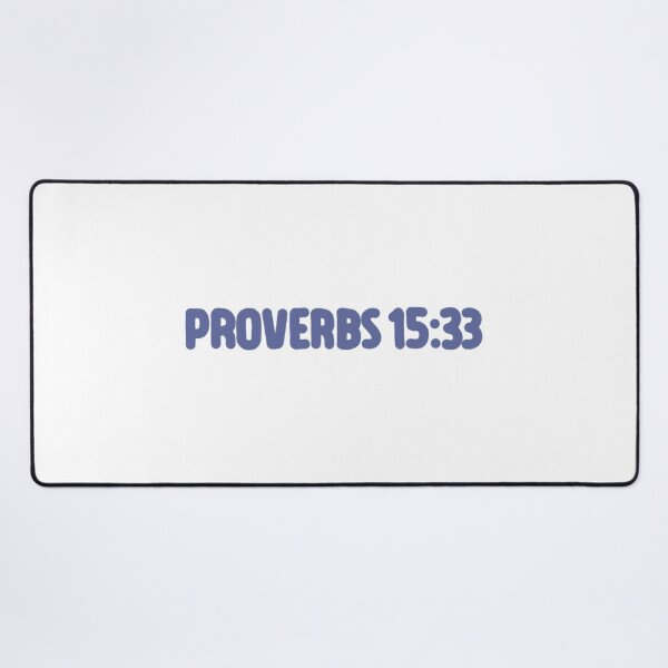 Item preview, Proverbs 15:33 navy blue designed and sold by LRM_ artz.