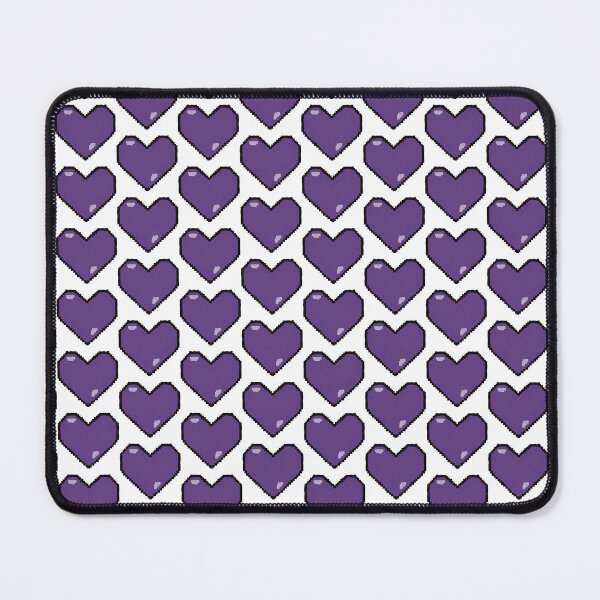 Item preview, ROYGBIV Violet Cartoon Pixel Heart designed and sold by KQsWonderland.