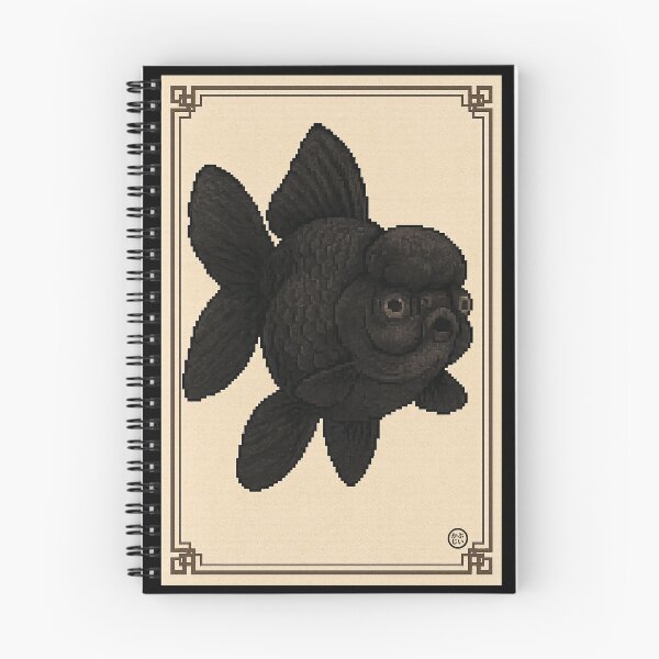 Item preview, Goldfish - Pixel Art - 8bit graphics 16bit graphics - Retro Fish Art - Back Moor Oranda designed and sold by Kabuji Store.