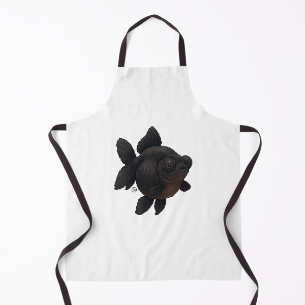 Item preview, Goldfish - Pixel Art - 8bit graphics 16bit graphics - Retro Fish Art - Black Moor designed and sold by Kabuji Store.
