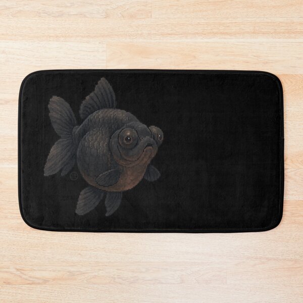 Item preview, Goldfish - Pixel Art - 8bit graphics 16bit graphics - Retro Fish Art - Black Moor designed and sold by Kabuji Store.
