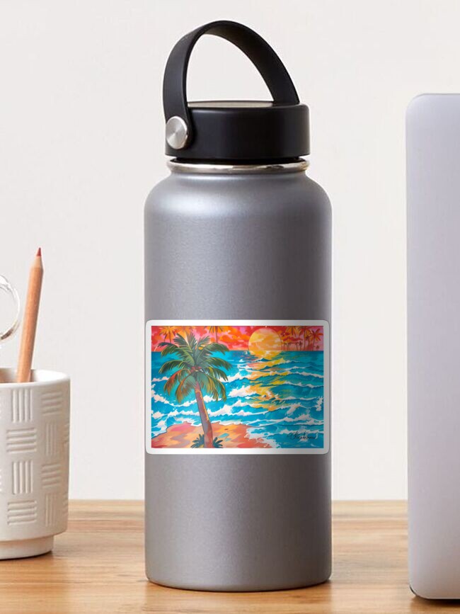 Thumbnail 1 of 3, Sticker, The Beach I Adore designed and sold by Ladyinthemitten.