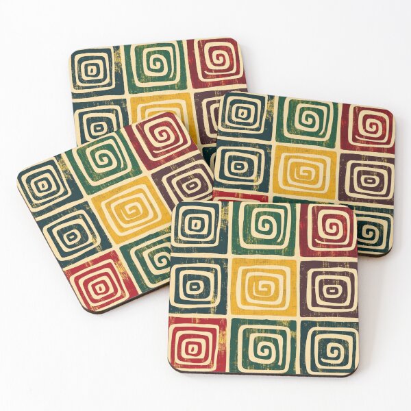 Item preview, Vintage Cotonou, Benin Pattern - 16th Century Geometric Design designed and sold by Myra365Art.