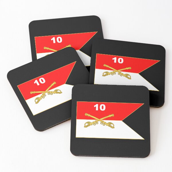 Artikelvorschau, 10. Kavallerie-Guidon - Buffalo Soldiers entworfen und verkauft von Military Insignia Products.