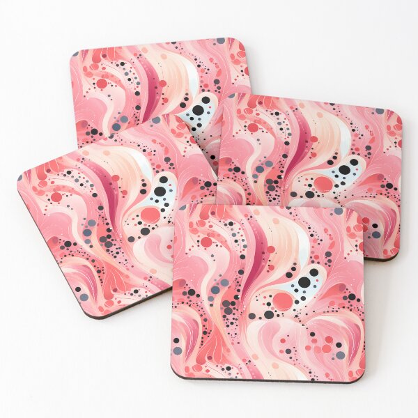 Item preview, Retro Poka Dots Bio Cells Liquid Flow - Pink designed and sold by Starbuy01.