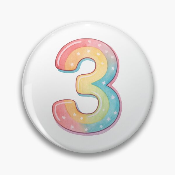 Item preview, Number Three designed and sold by nimmitrends.