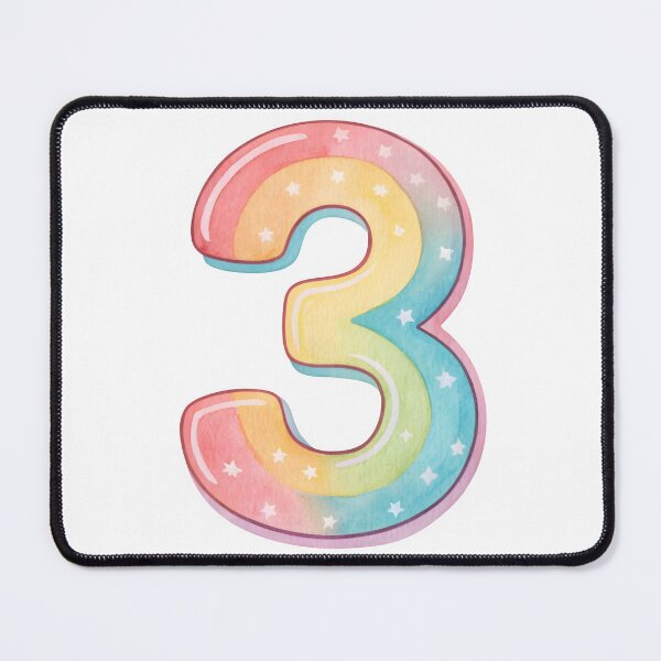Item preview, Number Three designed and sold by nimmitrends.