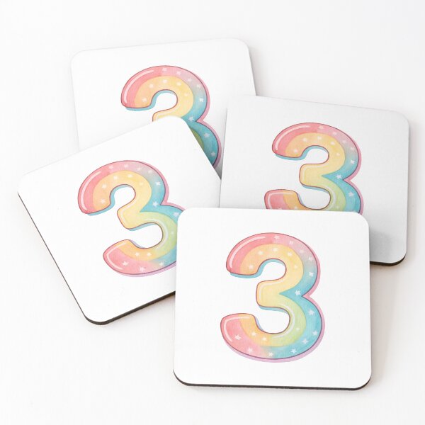 Item preview, Number Three designed and sold by nimmitrends.