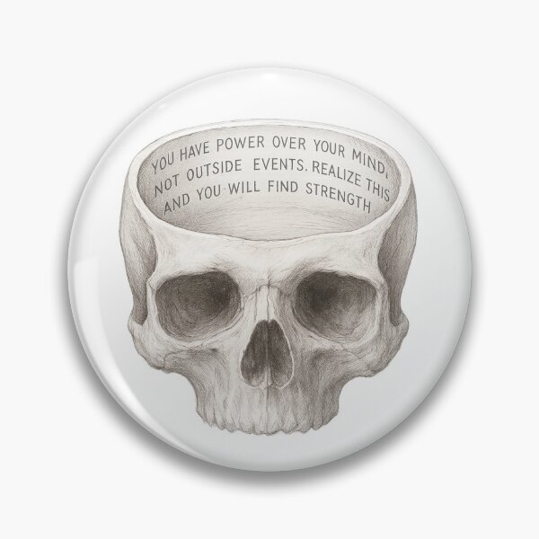 Item preview, Marcus Aurelius skull designed and sold by Killer Creative.