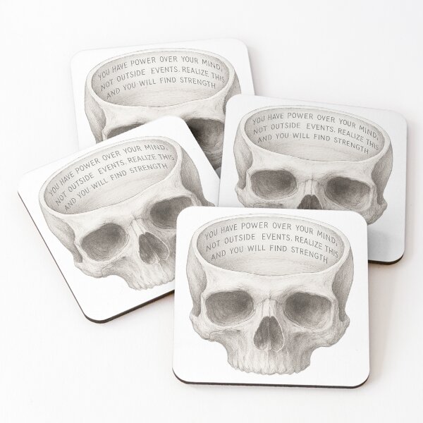 Item preview, Marcus Aurelius skull designed and sold by Killer Creative.