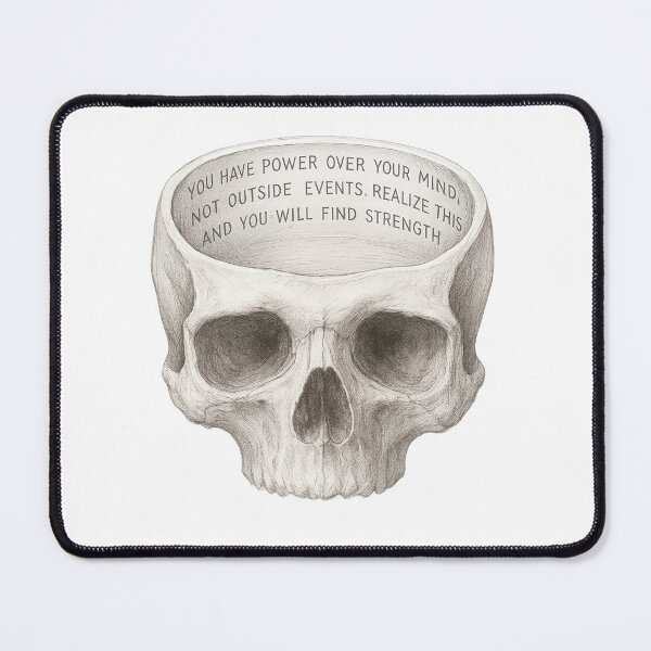 Item preview, Marcus Aurelius skull designed and sold by Killer Creative.