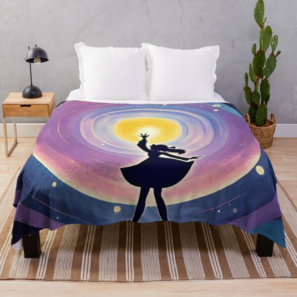 Item preview, Silhouette of anime magician girl using the power in her hands! designed and sold by Giulivo Store Graphic.