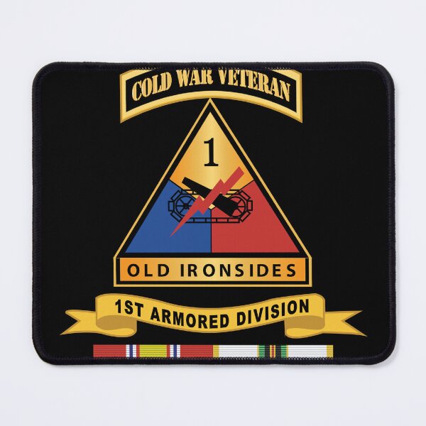Item preview, Army - 1st Armored Division w Br - Ribbon COLD WAR Vet Tab X 300 designed and sold by Military Insignia Products.