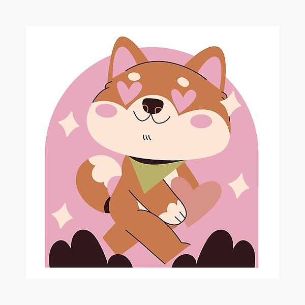Item preview, Heart-Eyed Shiba Inu Love designed and sold by DoggoSay.