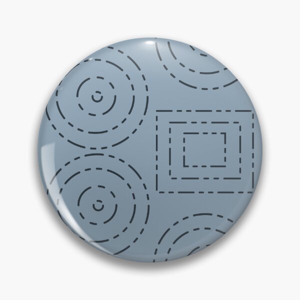 Item preview, Geometric Dot Circle And Triangle - blue muted background designed and sold by  Boho Vibes Studio.
