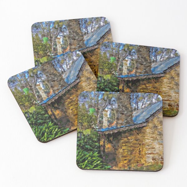 Item preview, Impressionist Painting of the Specimen Hill Miners Cottage - Bendigo, Victoria, Australia designed and sold by Steven Jodoin.