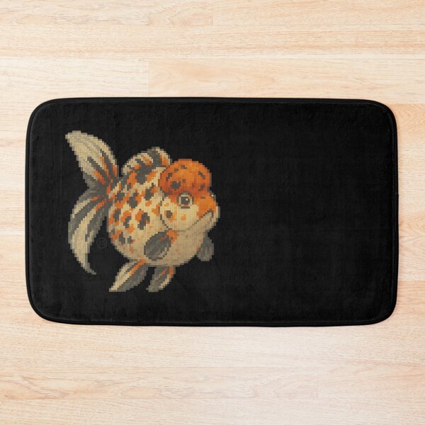 Item preview, Goldfish - Pixel Art - 8bit graphics 16bit graphics - Retro Fish Art - Calico Oranda  designed and sold by Kabuji Store.