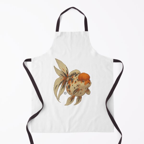 Item preview, Goldfish - Pixel Art - 8bit graphics 16bit graphics - Retro Fish Art - Calico Oranda Goldfish designed and sold by Kabuji Store.