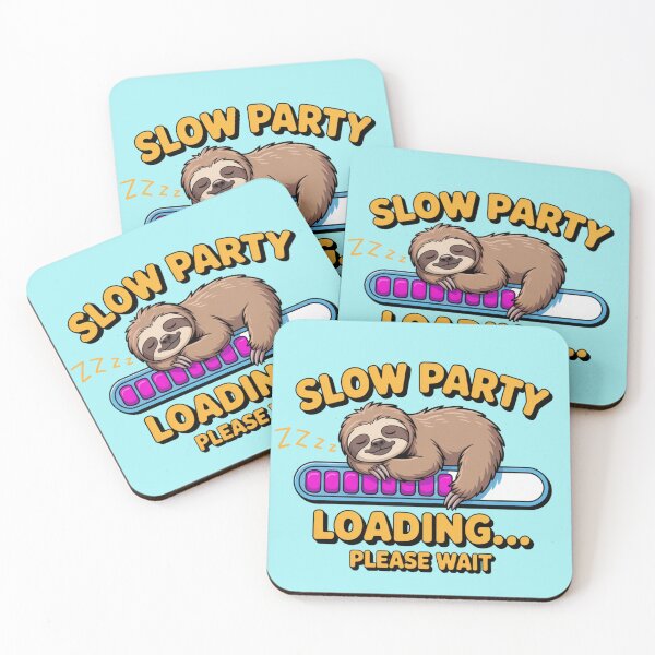 Item preview, Slow Party Loading Please Wait – Funny Progress Bar Humor Design designed and sold by Nzgiftsandmore.