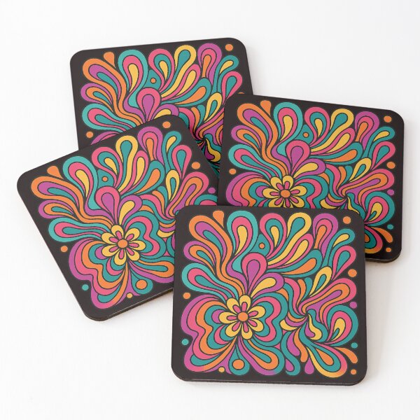 Item preview, Psychedelic Swirl Explosion – Colorful Abstract Retro Pattern designed and sold by Tadeusz1.