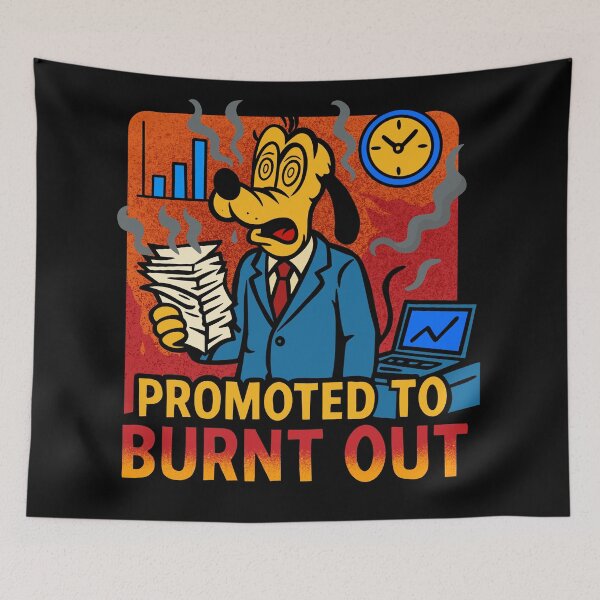 Item preview, Promoted To Burnt Out designed and sold by UnicornDreamers.