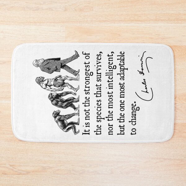 Item preview, Charles Darwin Evolution Responsive To Change Funny Quote designed and sold by GrandeDuc.
