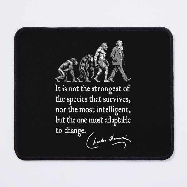 Item preview, Charles Darwin Evolution Responsive To Change Funny Quote designed and sold by GrandeDuc.