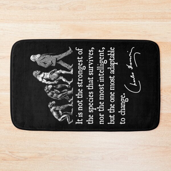 Item preview, Charles Darwin Evolution Responsive To Change Funny Quote designed and sold by GrandeDuc.