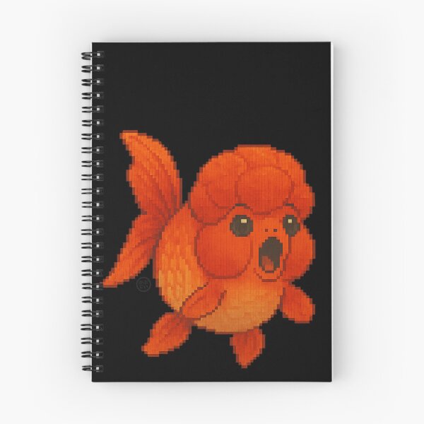 Item preview, Goldfish - Pixel Art - 8bit graphics 16bit graphics - Retro Fish Art - Amazed Oranda Goldfish designed and sold by Kabuji Store.