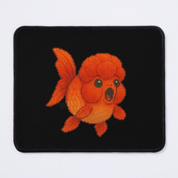 Item preview, Goldfish - Pixel Art - 8bit graphics 16bit graphics - Retro Fish Art - Amazed Oranda Goldfish designed and sold by Kabuji Store.